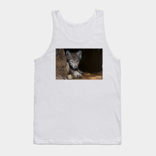 Young Gray Wolf Tank Top